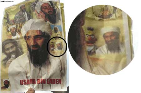 Bert in osama poster